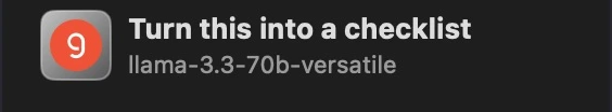 Turn this into a checklist · Groq · llama-3.3-70b-versatile